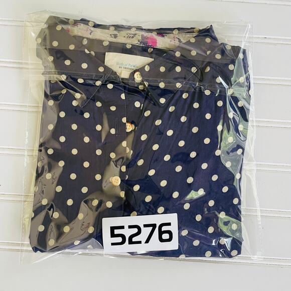 Trovata Birds of Paradis Jacquelin in Navy Polka Dot size S - Picture 11 of 11